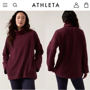 Athleta Cozy Karma Funnel Neck Sweatshirt